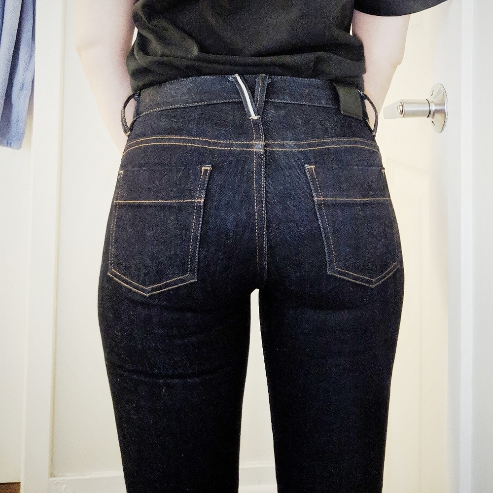 Raleigh Denim size 25, Raw, selvedge White Oak